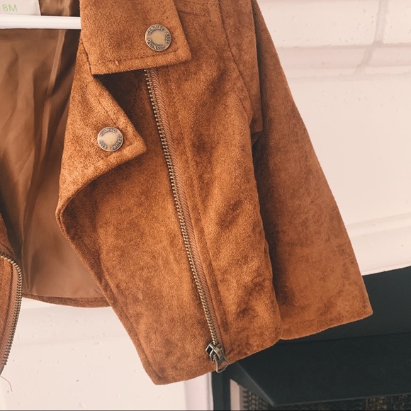 Sold! Faux Suede Moto Jacket - Picture 3 of 4